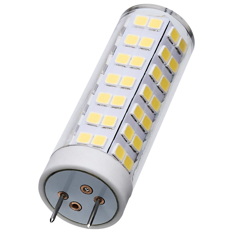 DEL 6,5 watts T6 - Finition transparente - Base G8 - 120 volts, 5000