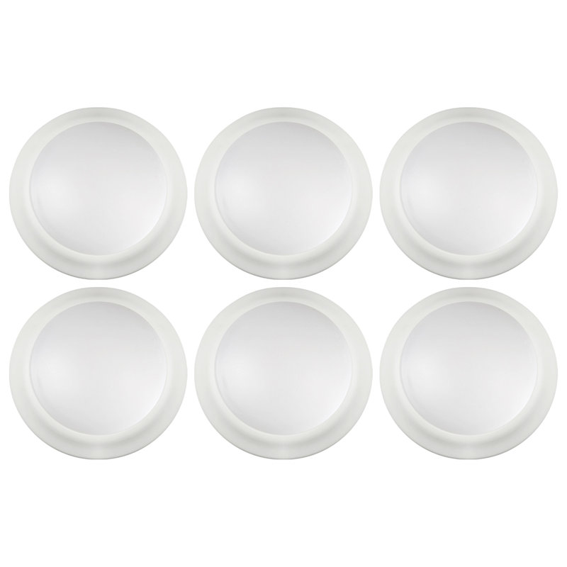Plafonnier encastré en acrylique Vermon, H 1,42 po x l 7,42 po x P 7,42 po, 15