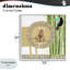 Lion avec des arbres en bambou et une giclée toucan encadrée, design par Carla Daly-1007103675-1007103678