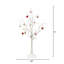 3 pi Arbre de Noël artificiel pré-éclairé avec 40 lumières DEL blanc chaud et ornements en forme de cœur-474017994
