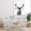 «Deer with Disco Balls», art mural sur toile par Victoria Barnes