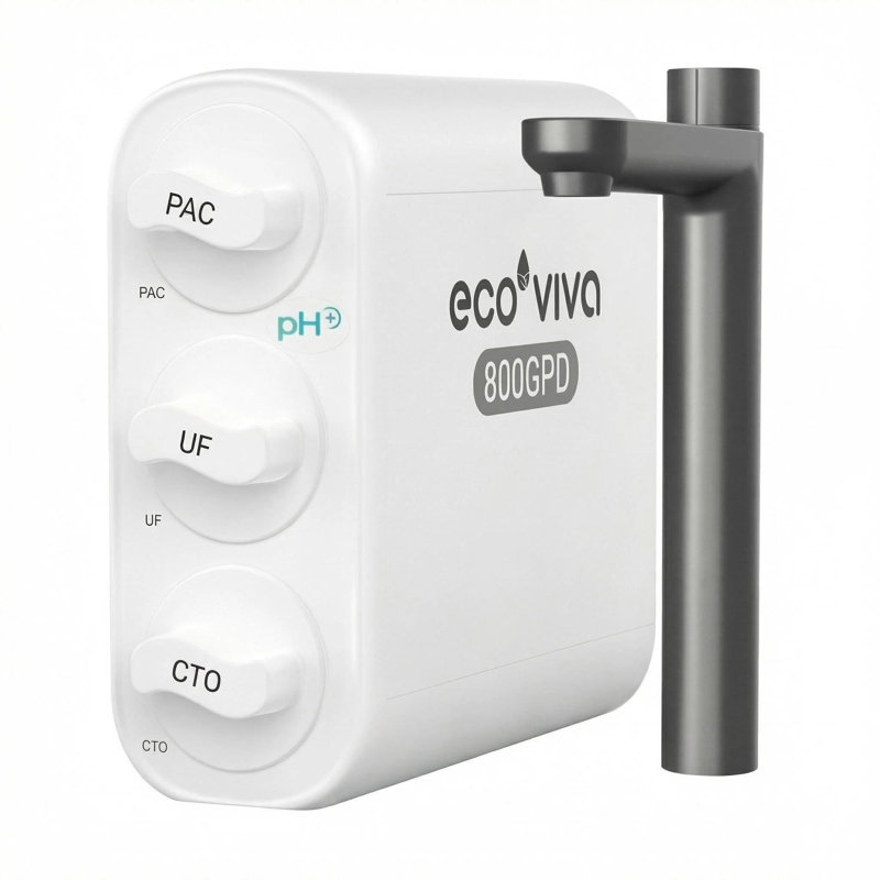 Système de filtration d'eau sans réservoir de 0,01Μm Ultra-Filtration 800G avec évier, sans électricité et zéro déchet