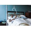 HEALTHCRAFT SuperTrapeze, barre d'appui du sol au plafond (8 pieds), poteau avec trapèze supérieur, support pour les transfèrements assistés dans le lit, dispose d'une poignée décalée ultra-ergonomique (capacité de 300 lb)