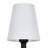 6.5'' H X 6.3'' W White Fabric Empire Light Shade
