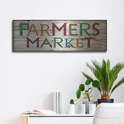 «Farmers Market Colorful» par Cindy Jacobs, art mural en métal