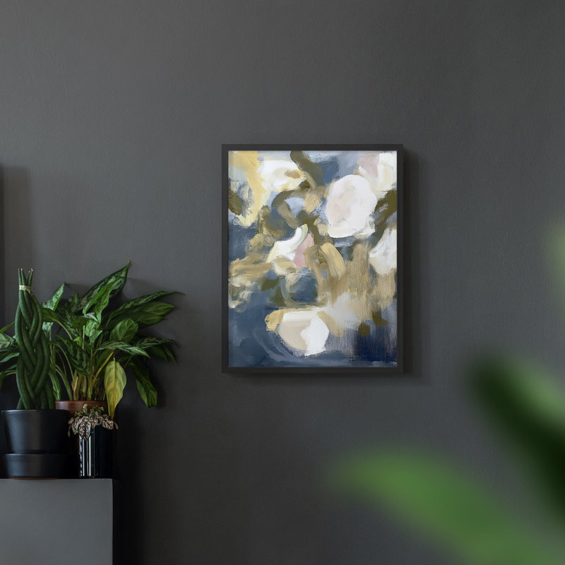 Série FLORAL DCLV III - Impression encadrée de qualité supérieure - Prêt à être accroché - Aucun clou requis