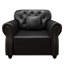 Fauteuil de lecture avec accoudoirs roulés de 41,3 po de largeur-852629156