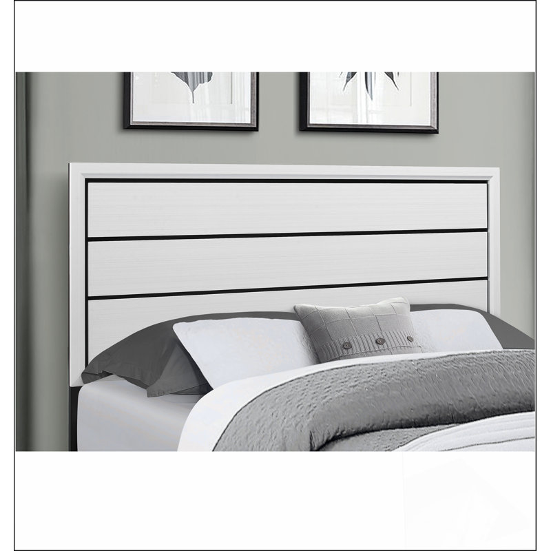 Lit double blanc Matériau robuste, durable, moderne et simple, respectueux de l'environnement, facile à installer