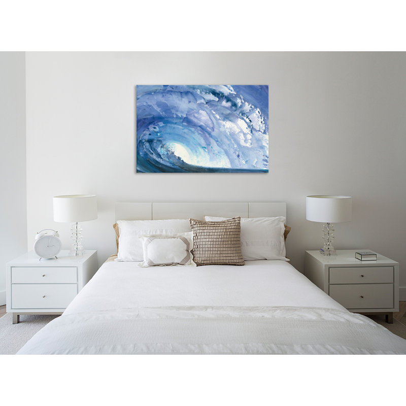 Crête ondulée - peinture sur toile tendue, H 32 po x l 48 po x P 1,5 po