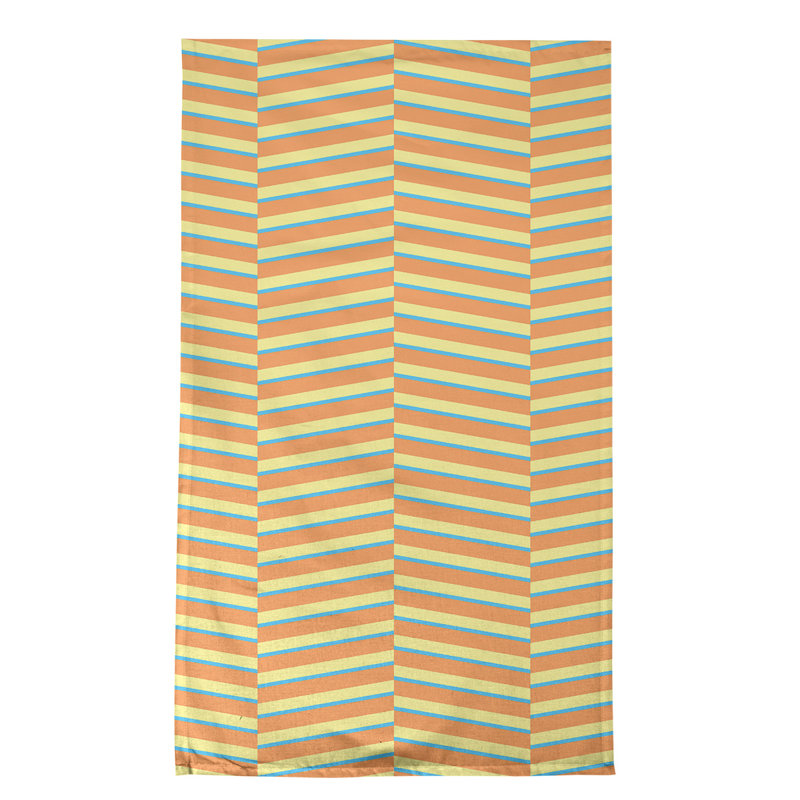 Jaya Tea Towel Kitchen Towel, Orange/Yellow, Poly Twill