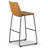 Upholstered Counter Stool with Metal Frame-339263135-368227591