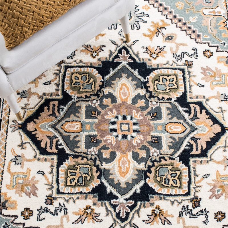 Tapis oriental en laine touffeté à la main Heritage, Tapis de couloir 2 pi 3 po x 14 pi