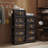 24" Side Wide Folding Plastic Storage Cabinet With Bins - Collapsible, Magnetic Door, With Wheels