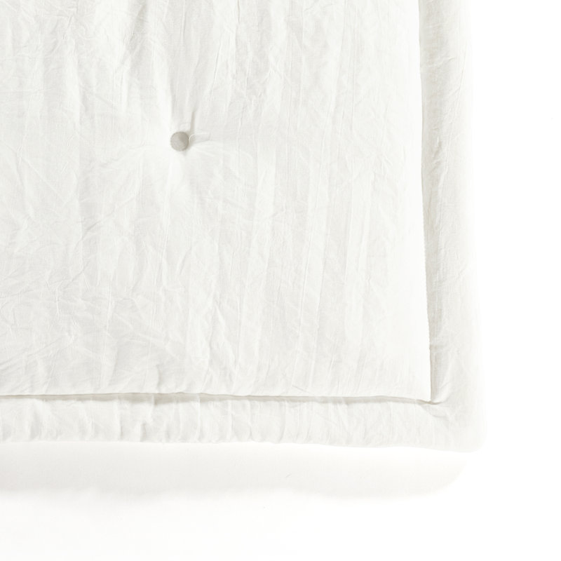 Tapis de jeu pour bébé avec bordure en polyester Lush Décor, Blanc