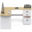 Bureau d'ordinateur de coin moderne en L noir - Solution compacte pour un bureau ou un dortoir-1525605947-1525605946