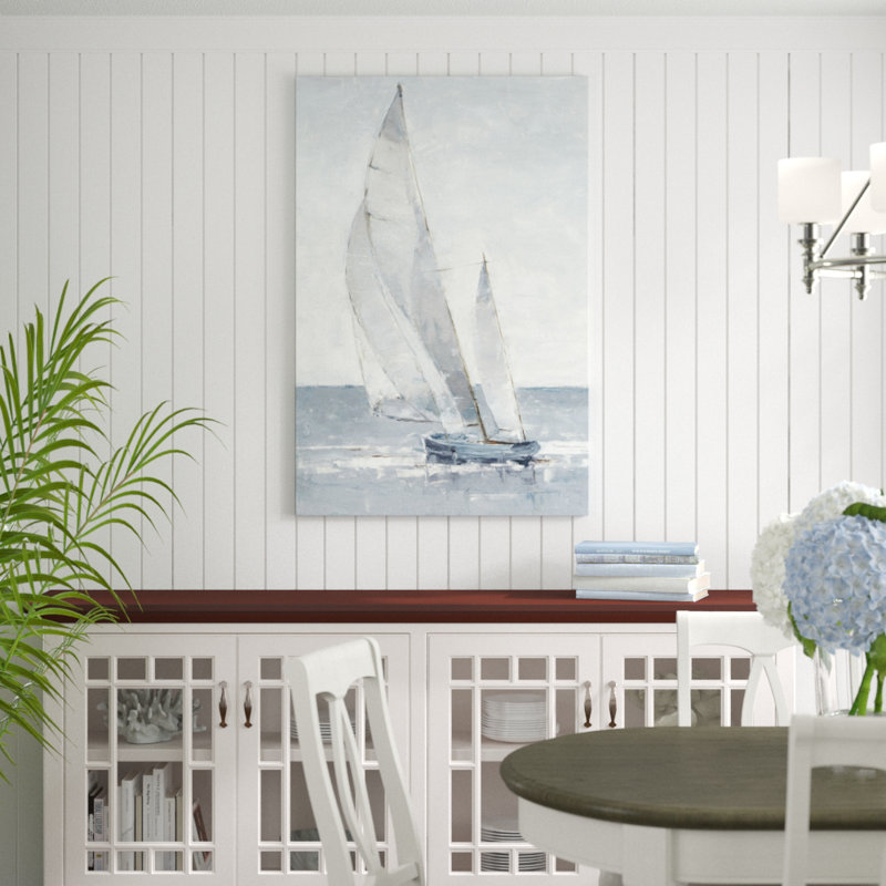 Gray Seas I 1 Piece Painting, 122cm H x 81cm W, Wrapped Canvas