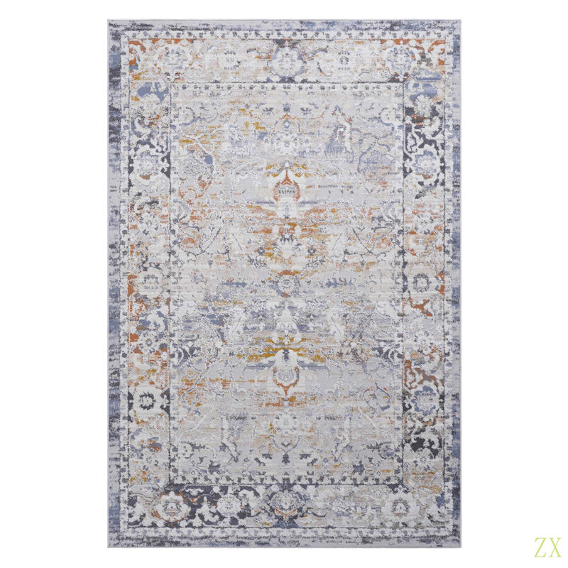 5X7 Traditional Area Rug Stain Resistant, Non-Shedding, Friendly For Living Room, Bedroom, Dining Room And High-Traffic Areas