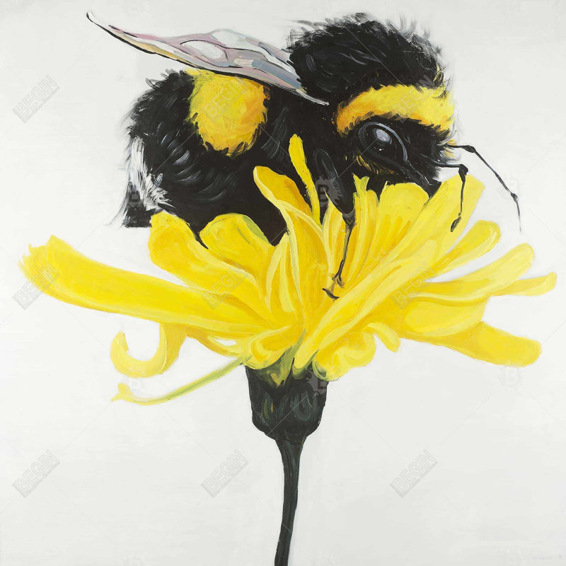 " Bumblebee On A Dandelion "