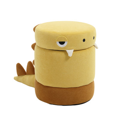 Adorable Dinosaur Storage Stool With Removable Lid, Tail & Spikes - Kids