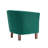 Fabric Barrel Accent Chair with Rubberwood Legs-1763268373