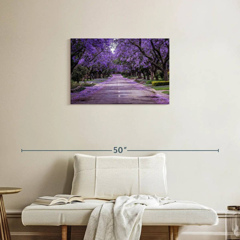 Sirci, rue Jacaranda en fleurs, H 20 po x l 30 po