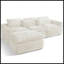 Canapé en éponge haute résilience avec coussins de nuage à double couche, configurations multiples, aucune installation requise-141543870