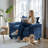 Chenille Oversized Accent Chair with Ottoman - Wide Plush Upholstered Single Sofa | Comfy Large Armchair for Living Room, Modern Cozy Furniture with Footrest, Heavy-Duty Lounge Chair-37788302