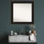 Mezzanine Espresso Non-Beveled Bathroom Wall Mirror-2073528030-2073528031