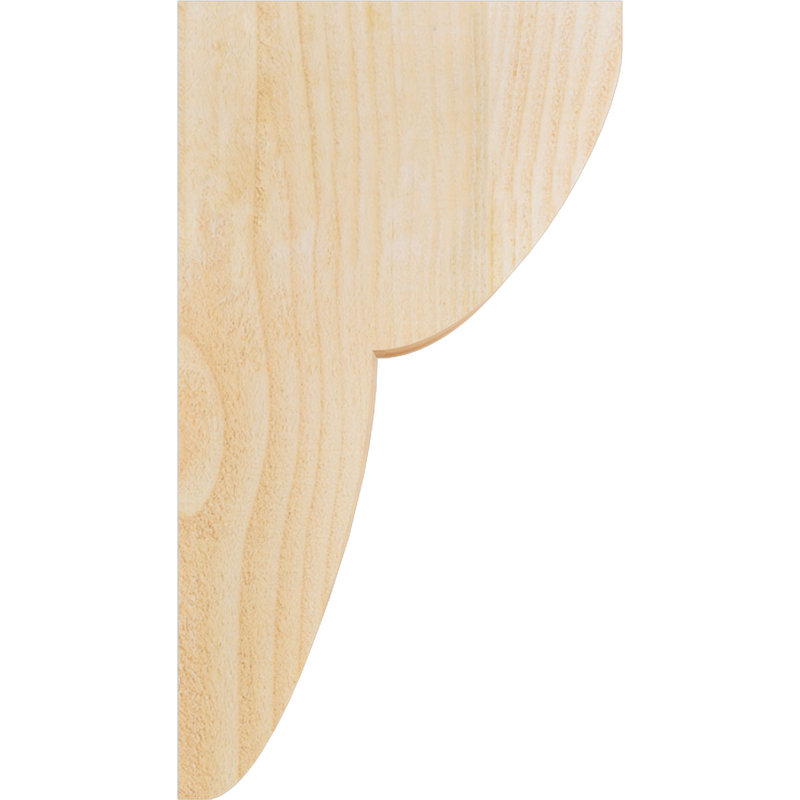 Corbeau Crestline, H 18 po x l 4 po x P 10 po, Sapin de Douglas, Sciage brut
