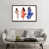 Toile classique avec cadre brun