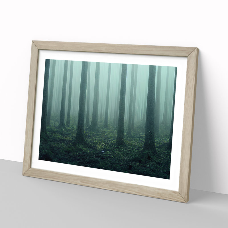 A Captivating Forest - Framed Print, 25cm H x 34cm W x 2cm D, Oak