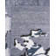 Tapis moderne noué à la main de conception unique - gris, 9 pi 3 po x 12 pi 3 po Modern