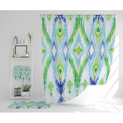 Navyaan Polyester Shower Curtain Set
