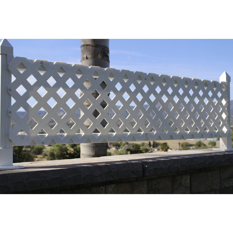 16'' H x 1.5'' W White Vinyl Fencing with 18 Panel(s) Included