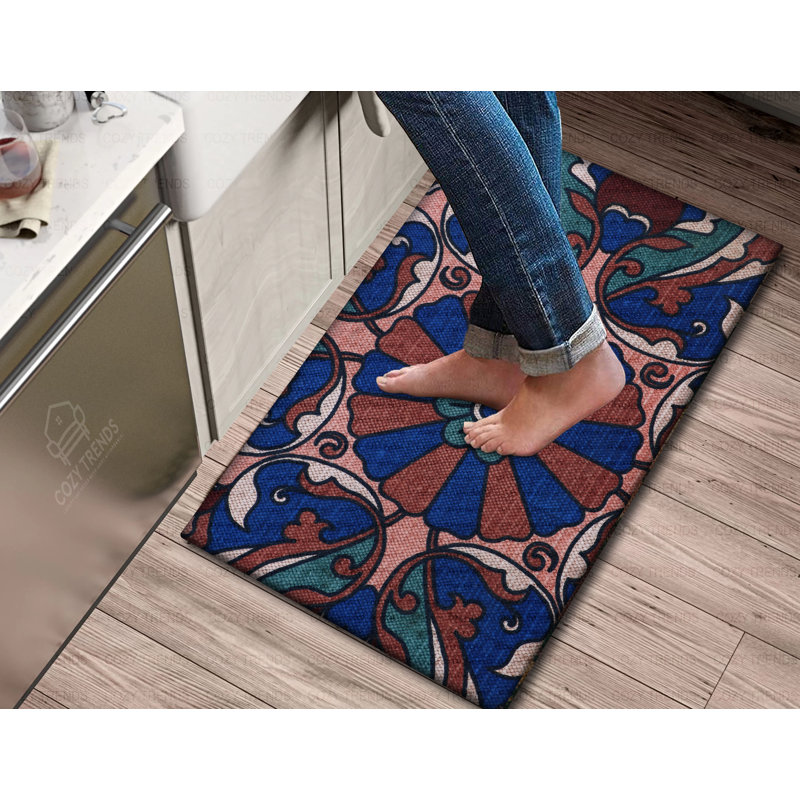 Geometric Anti-Fatigue Non-Skid Kitchen Mat