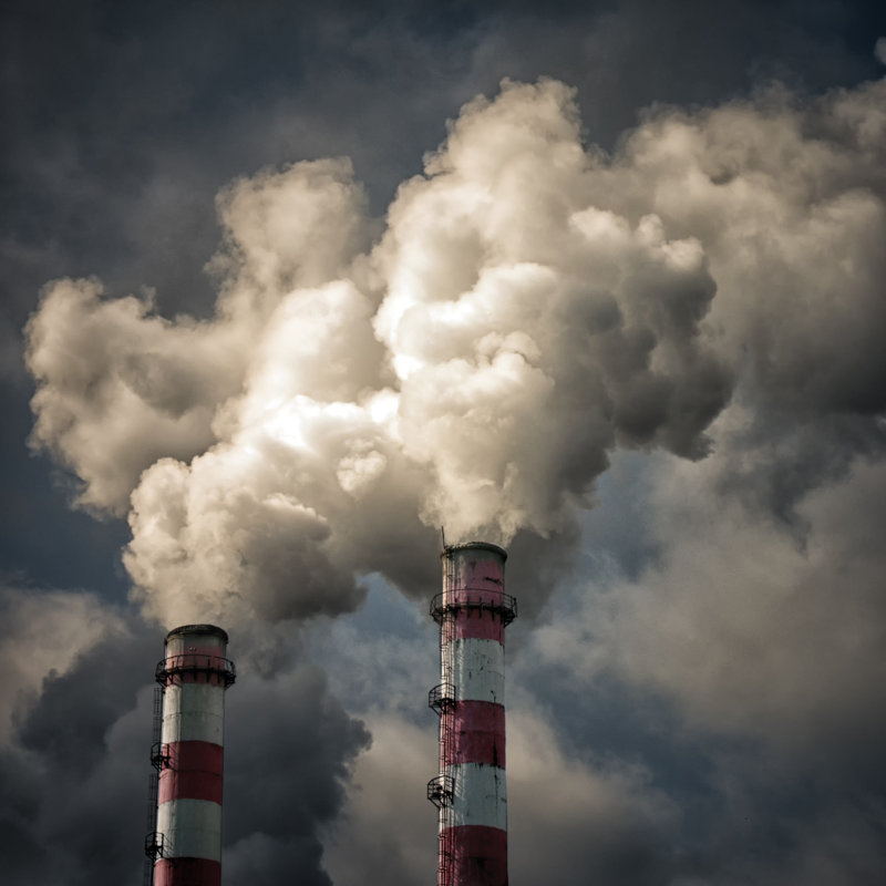 Industry Pollution by TimArbaev - Wrapped Canvas Print, 76cm H x 76cm W x 3.8cm D