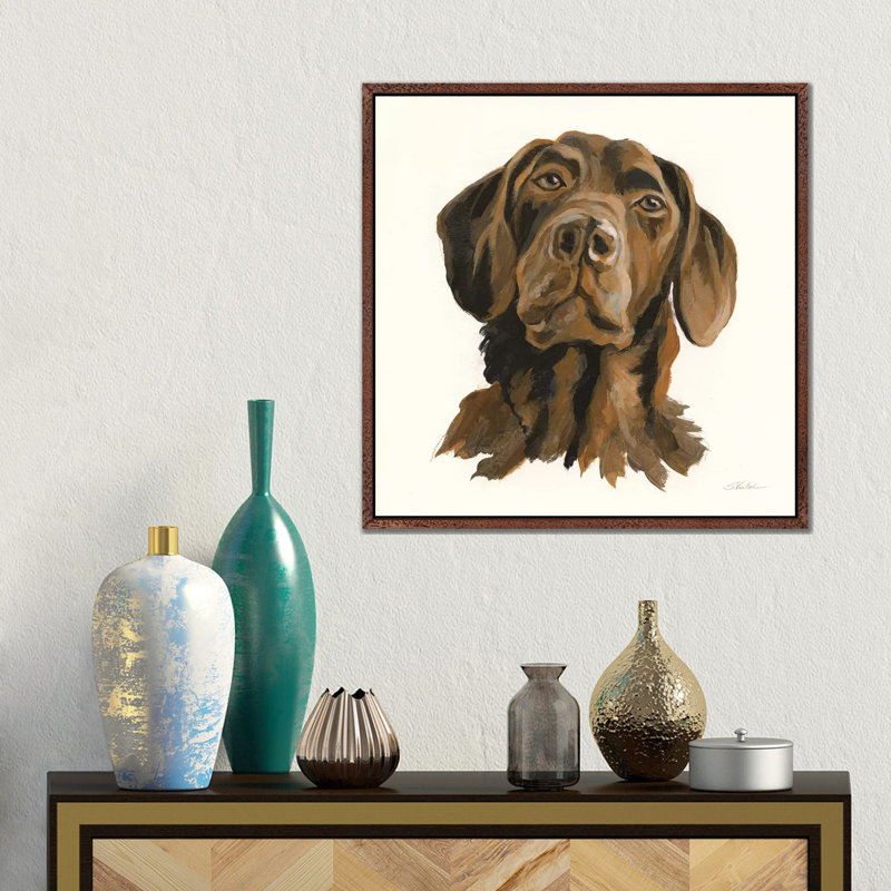 Oscar by Silvia Vassileva - Gallery-Wrapped Canvas Giclée on Canvas, 45.72 cm H x 45.72 cm W, Classic Wood Floater Framed