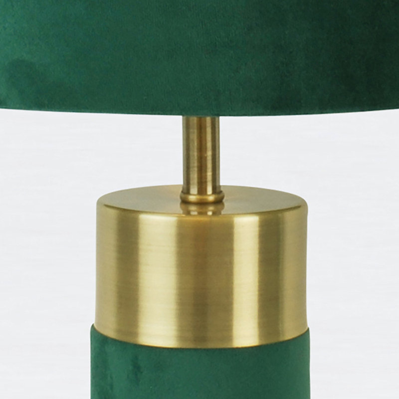 Koby Metal Table Lamp, Green, Green/Gold