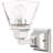 Wall Sconce: 1-Light Clear Glass Shade.-1817631481