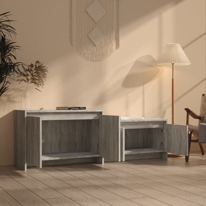 Gaspare Unfinished TV Stand, Grey, 50''