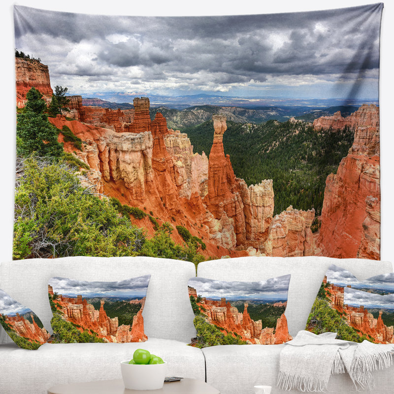 Paysage, tapisserie du parc national Bryce Canyon, H 50 po x l 60 po