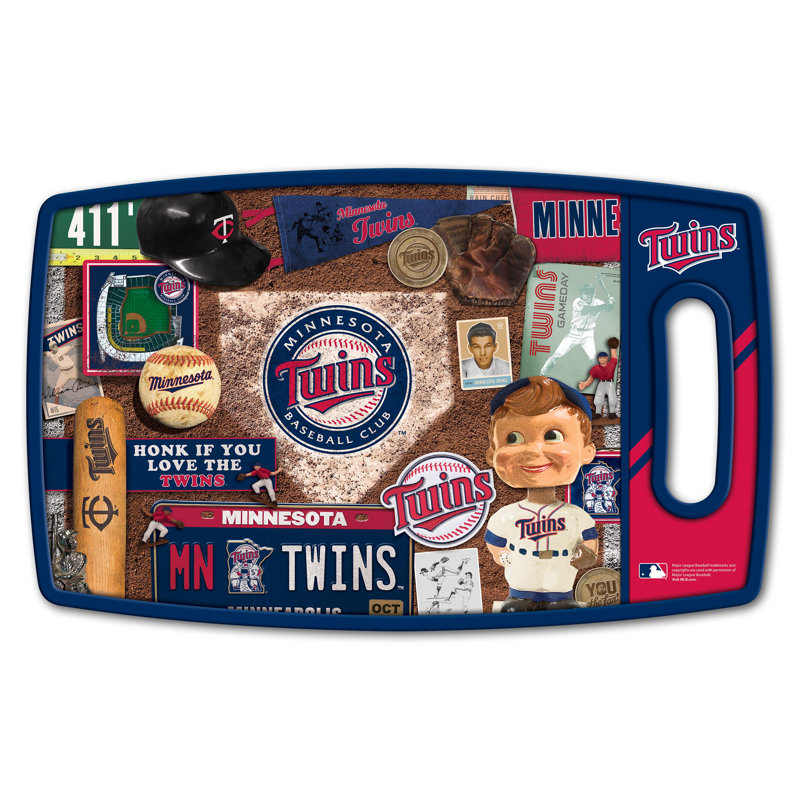 MLB Retro Series Cutting Board, Minnesota Twins