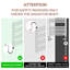 8.5*4.2cm, Digital Display Smart Thermostat for Heating Elements, White-722187602