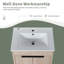 48 Inch Freestanding Bathroom Vanity with Ceramic Sink and 2-Storage Cabinets, Soft Closing Doors-968990478