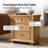 Auguste Transitional 26"W 3-Drawer Solid Wood End Table with Charging Station and Simple Assembly(Set of 2)-62873493