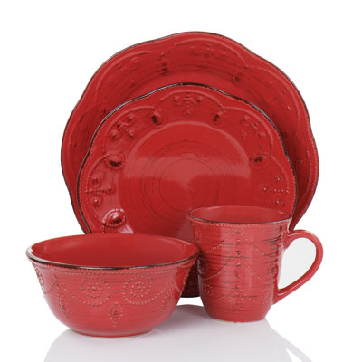 Hamelin Piece Stoneware Dinnerware Set - Service for 4
