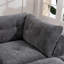 Canapé de salon moderne de style nuage, canapé convertible sans cadre en forme de L (avec repose-pieds), canapé surdimensionné confortable en chenille surdimensionné à 4 places, canapé modulaire modulaire-129347038