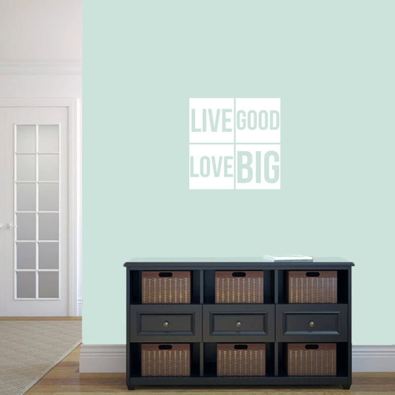 Décalcomanie murale big good love big Weathers, Blanc