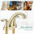 Centerset Bathroom Faucet with Drain Assembly-90693402