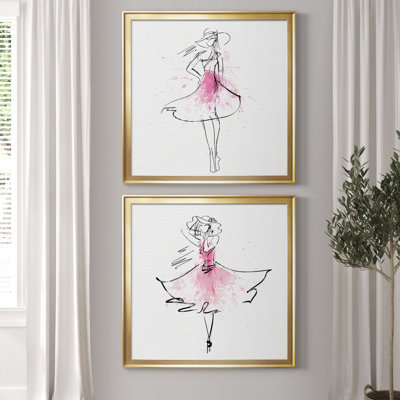 " Whimsy Girl I " 2 - Pieces
